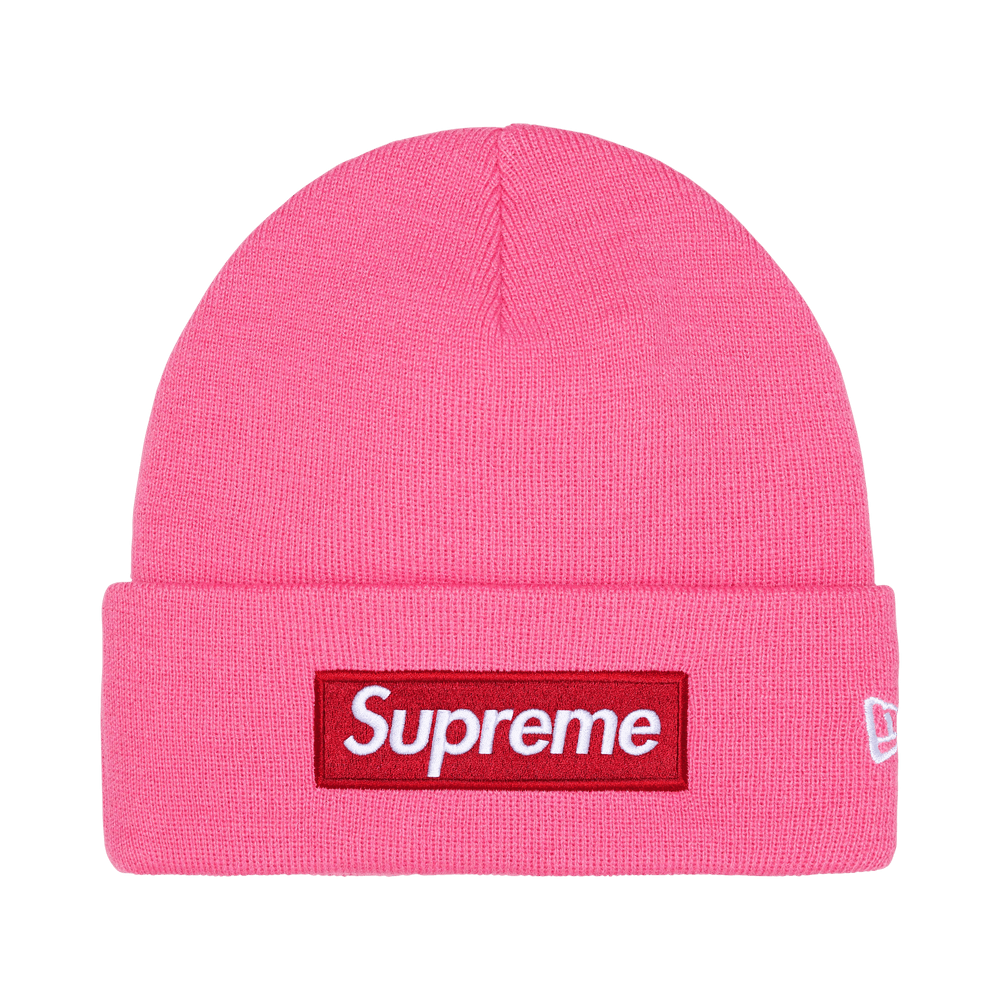 Supreme New Era Box Logo Beanie 'Magenta'