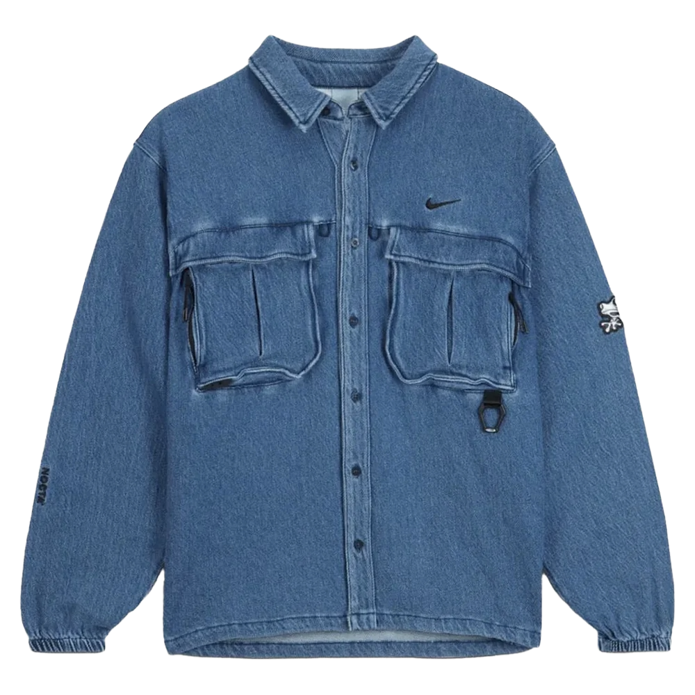 Nike x NOCTA Opal Lily Pad Denim Shirt Blue Denim