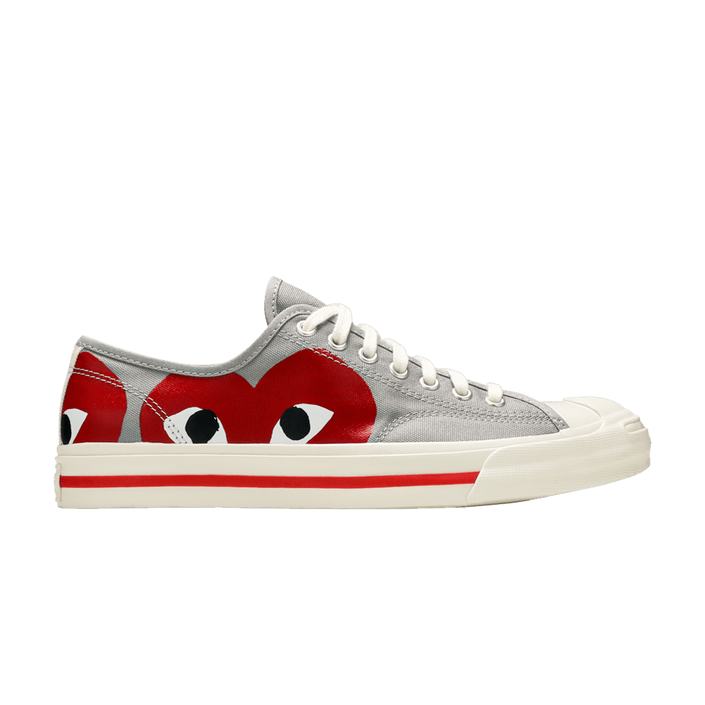 Converse Jack Purcell Comme des Garcons PLAY Grey Red