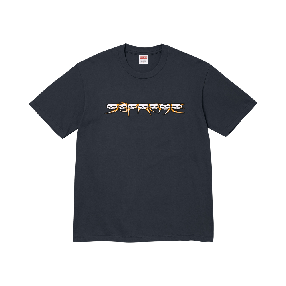 Supreme Skulls Spellout Tee 'Navy'
