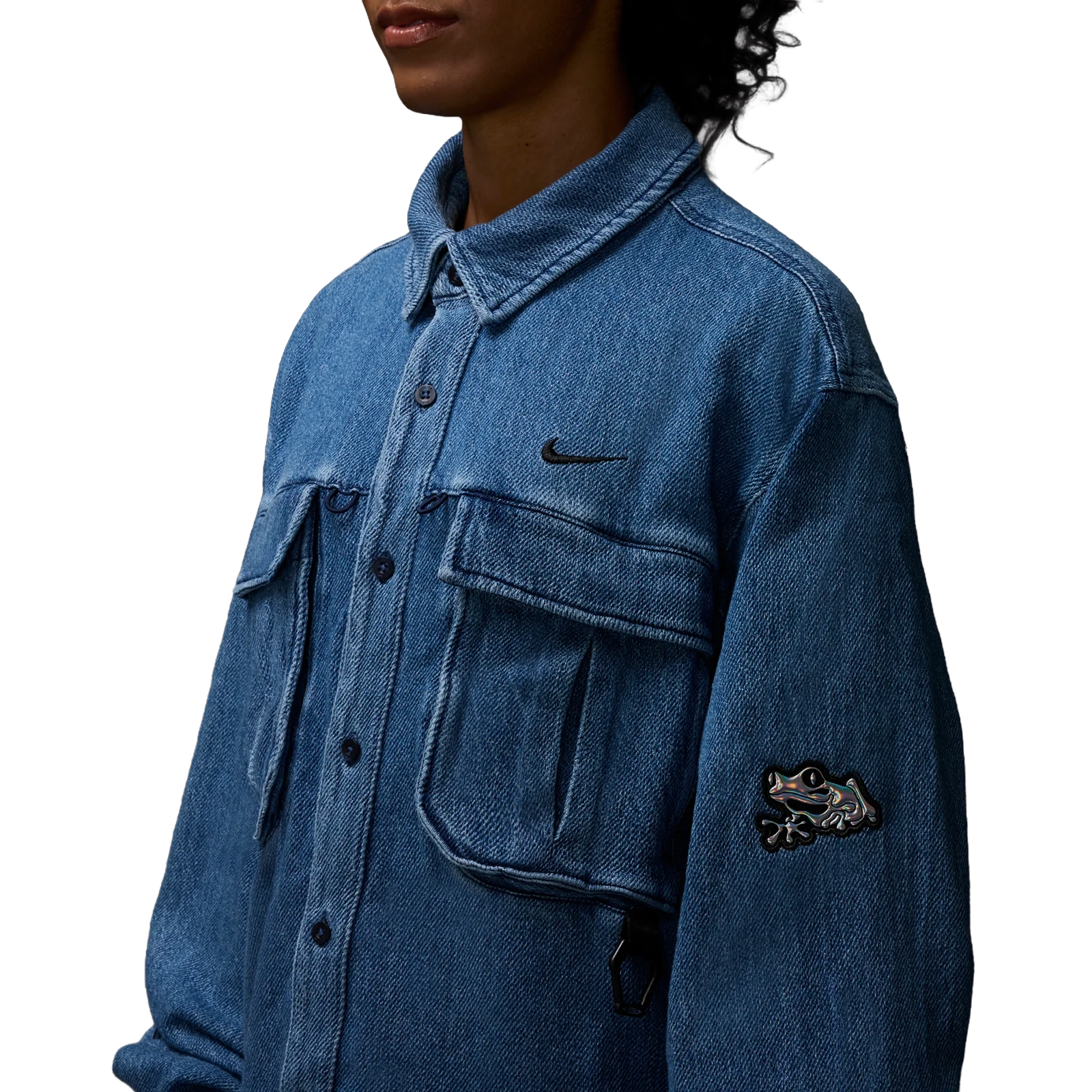 Nike x NOCTA Opal Lily Pad Denim Shirt Blue Denim