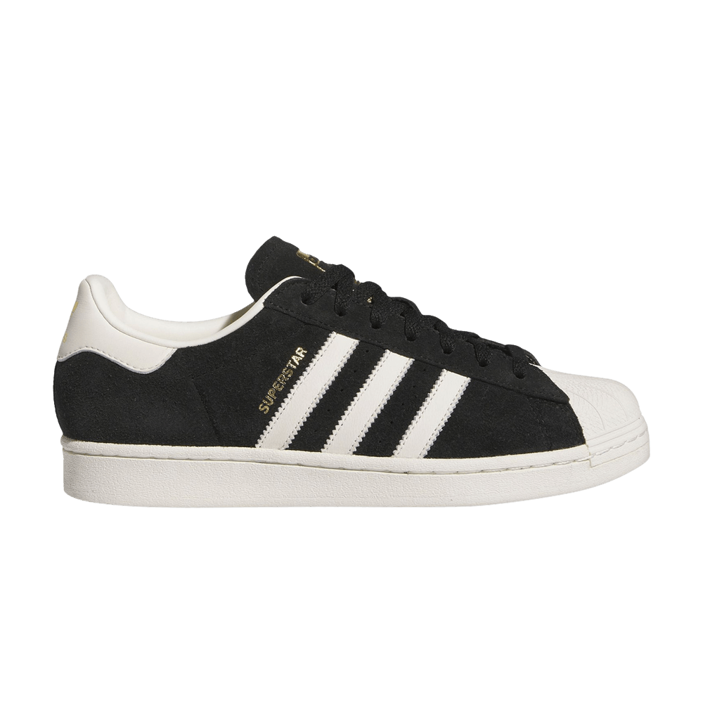 adidas Superstar Core Black Off White Gold Metallic