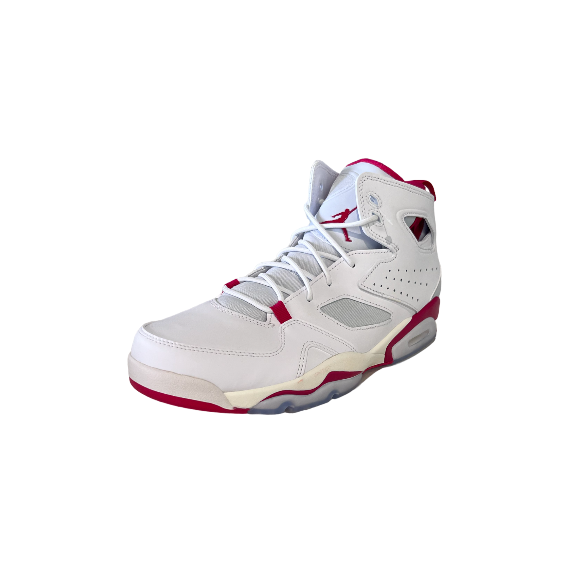 Air Jordan Flight Club 91 White Pure Platinum Sail Mystic Hibiscus