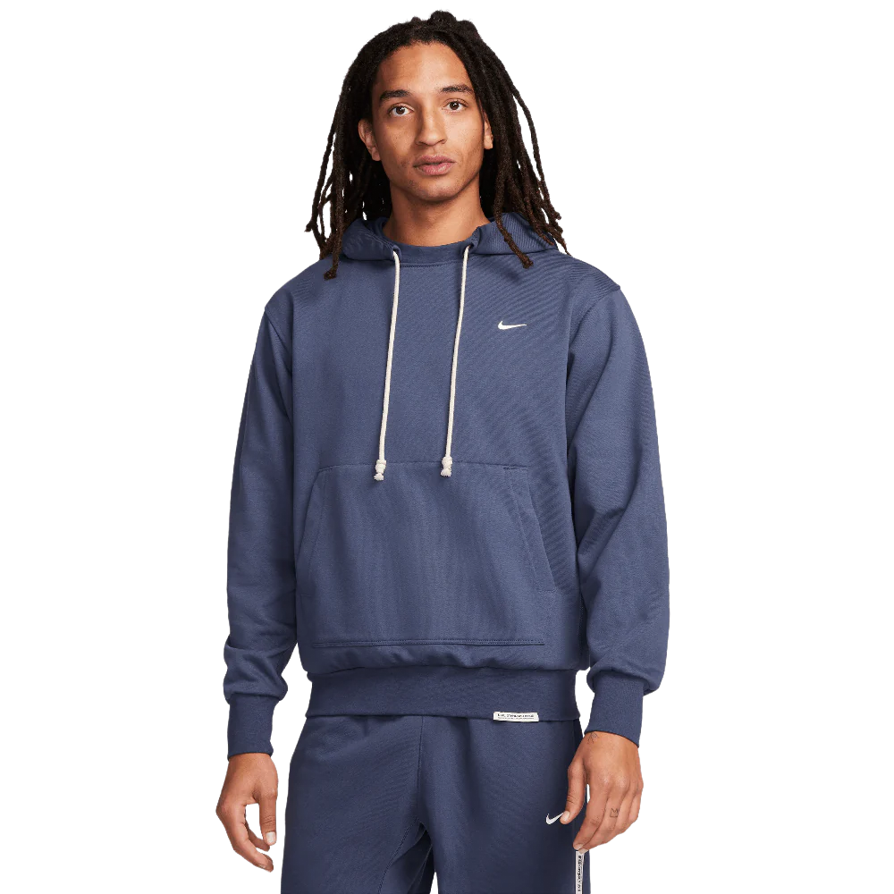 Nike Standard Issue Men's Dri-FIT Pullover Basketball Hoodie Thunder Blue/Pale Ivory