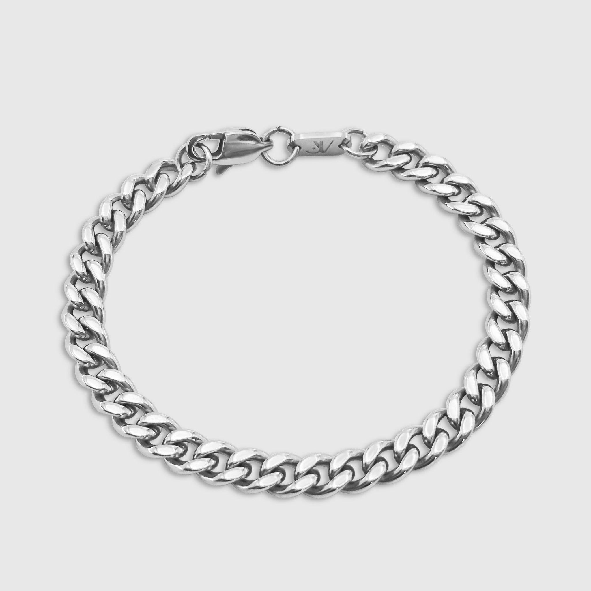 Cuban Armband - Silber (6mm)