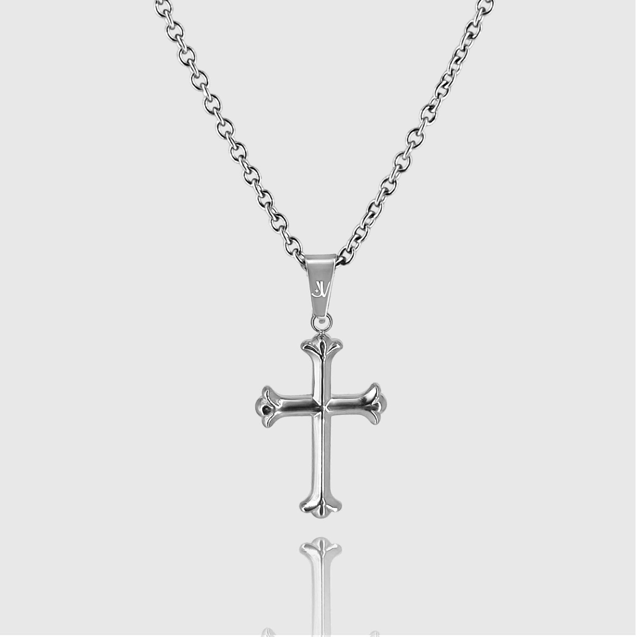 Cross Rolo Kette - Silber (2mm) - Ketten mit Anhänger - 50cm / 20'' - JVillion®