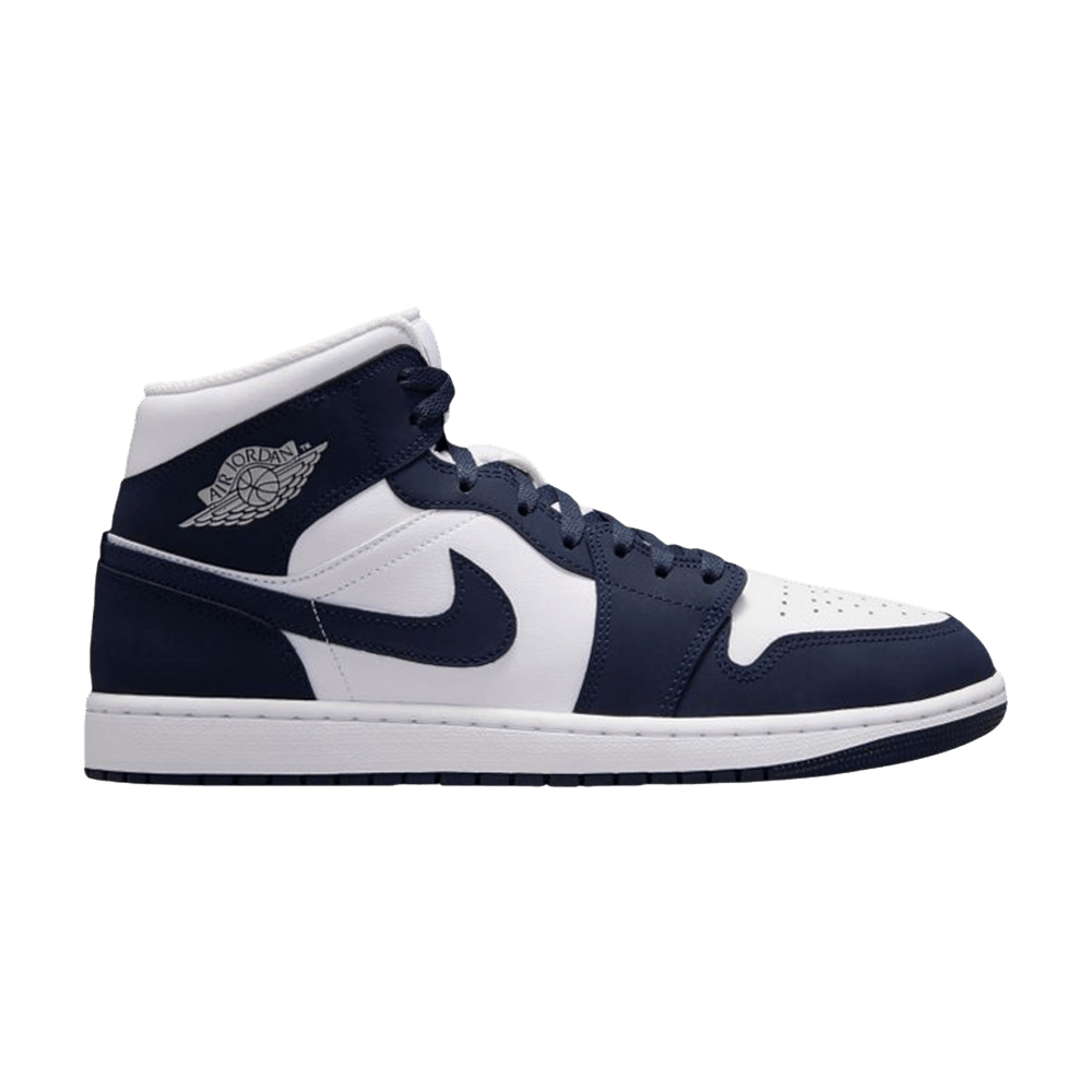 Jordan 1 Mid Obsidian White