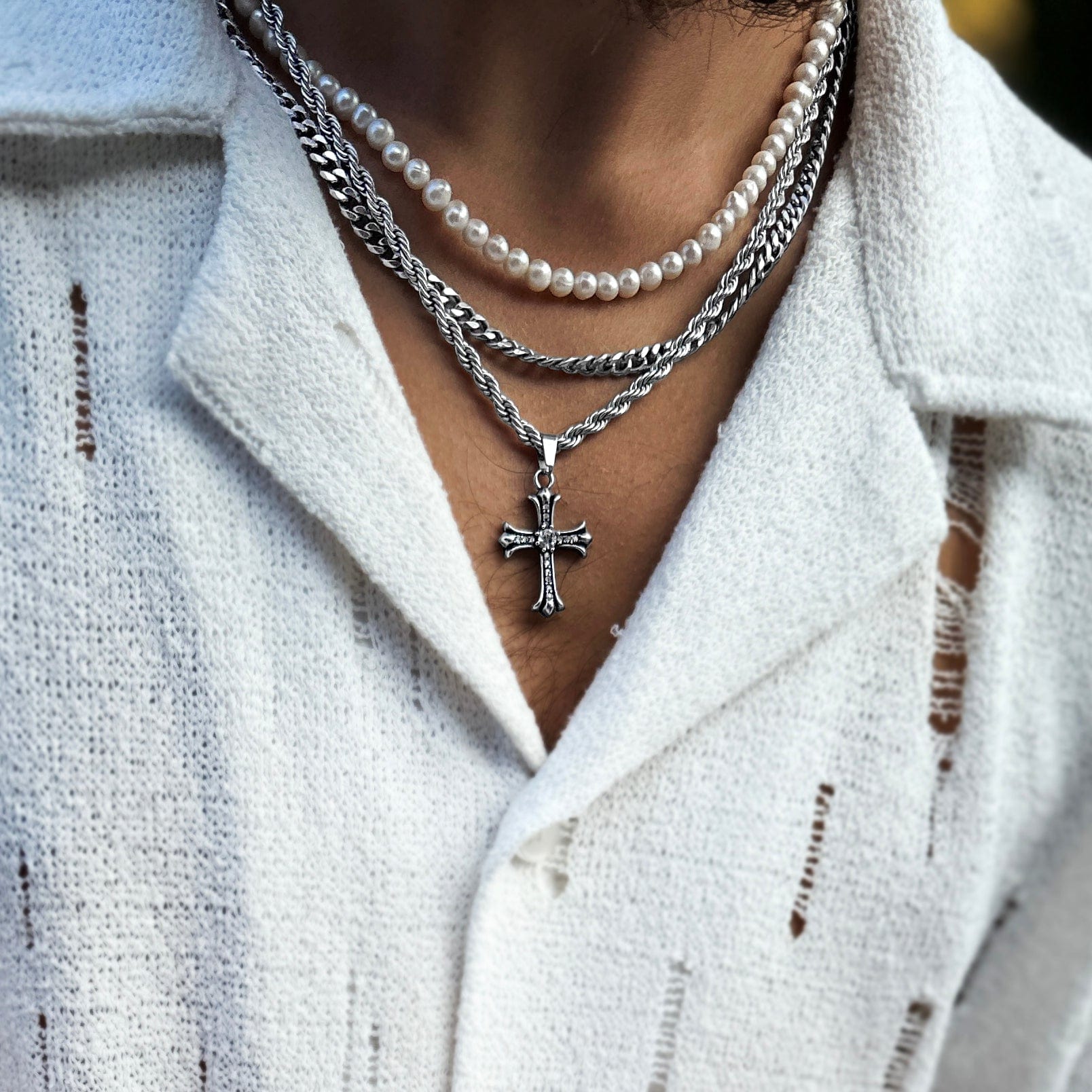 Freshwater Pearl Kette - Freshwater Pearl - 45+5cm - JVillion®