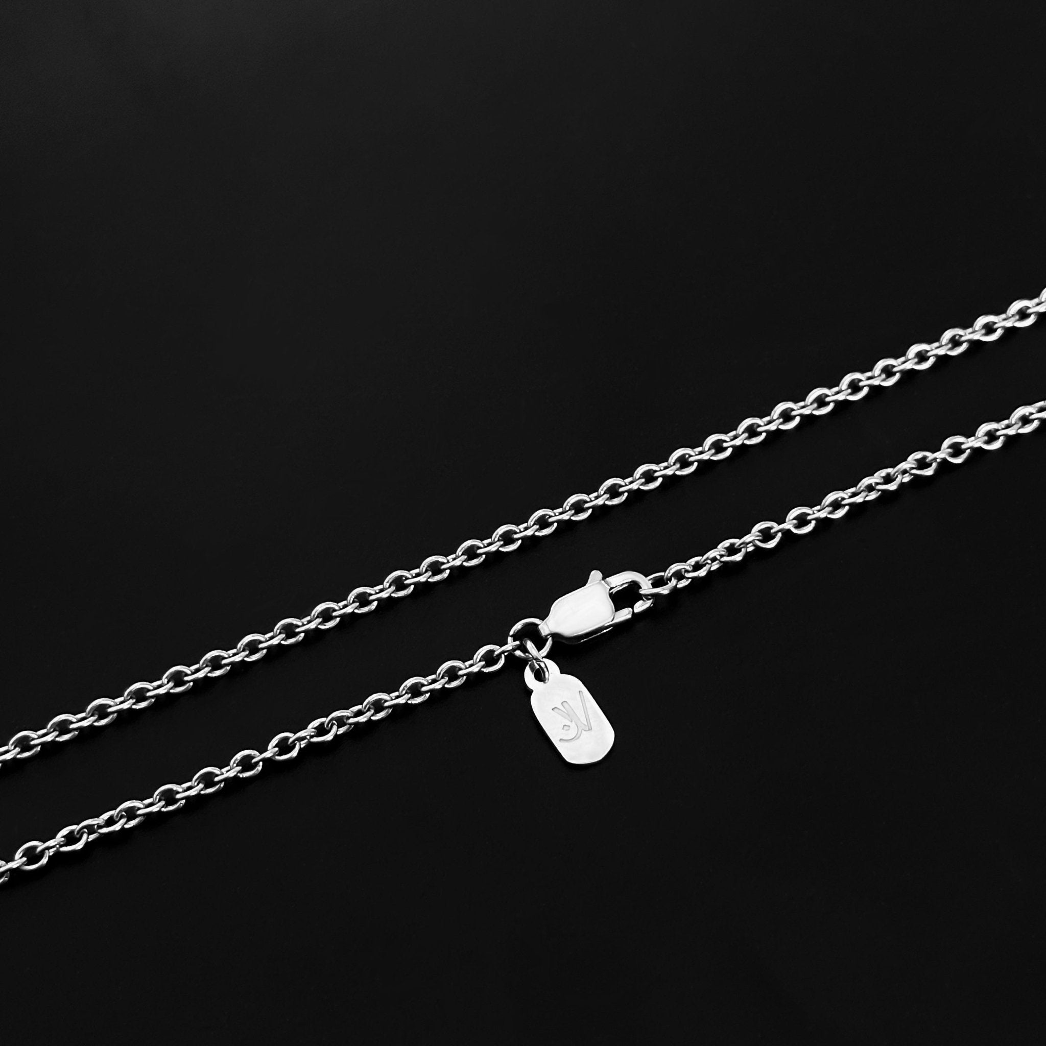 Galaxy Star Rolo Kette - Silber (2mm) - Ketten mit Anhänger - 50cm / 20'' - JVillion®