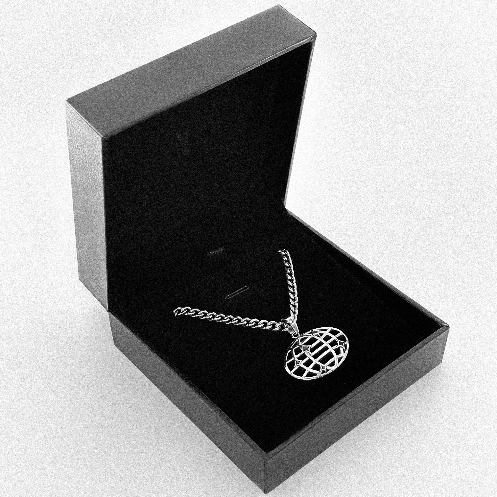 Elegant World Cuban Kette 4mm Stainless Steel Jewelry Display