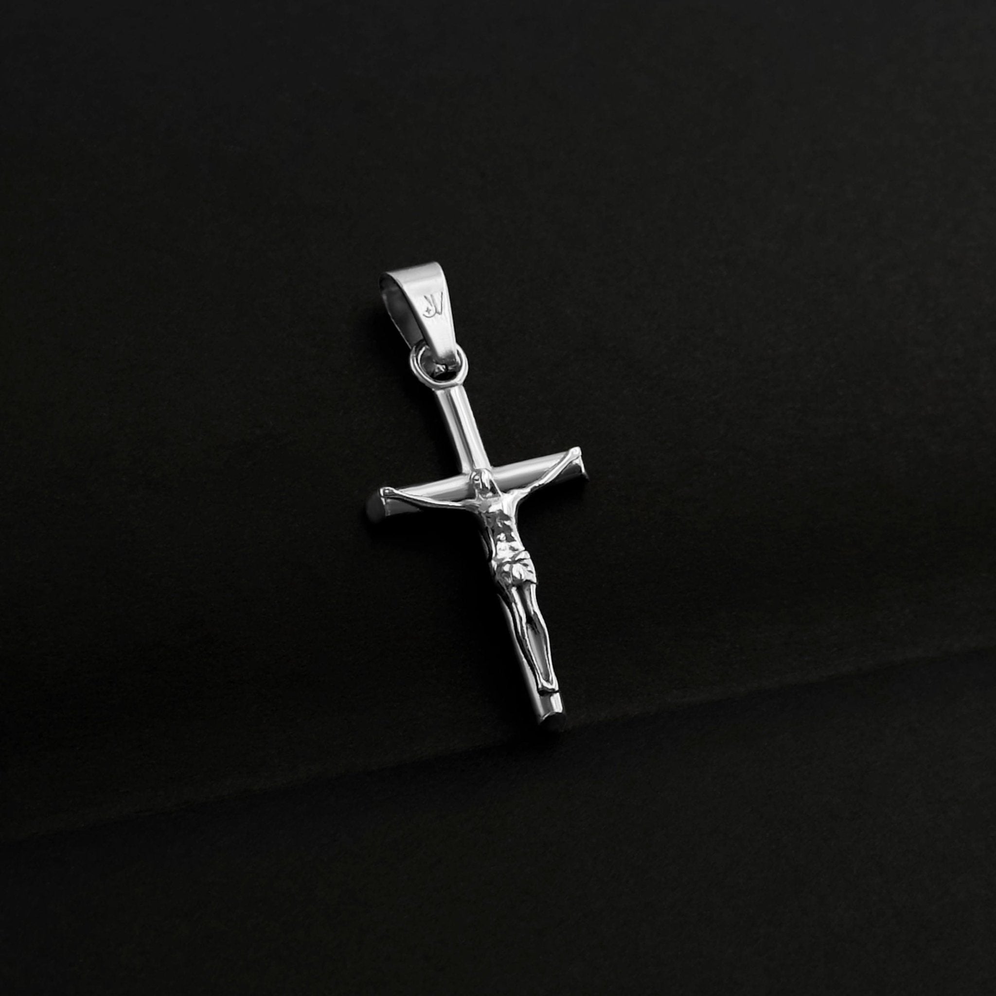 Jesus Rolo Kette - Silber (2mm) - Ketten mit Anhänger - 50cm / 20'' - JVillion®