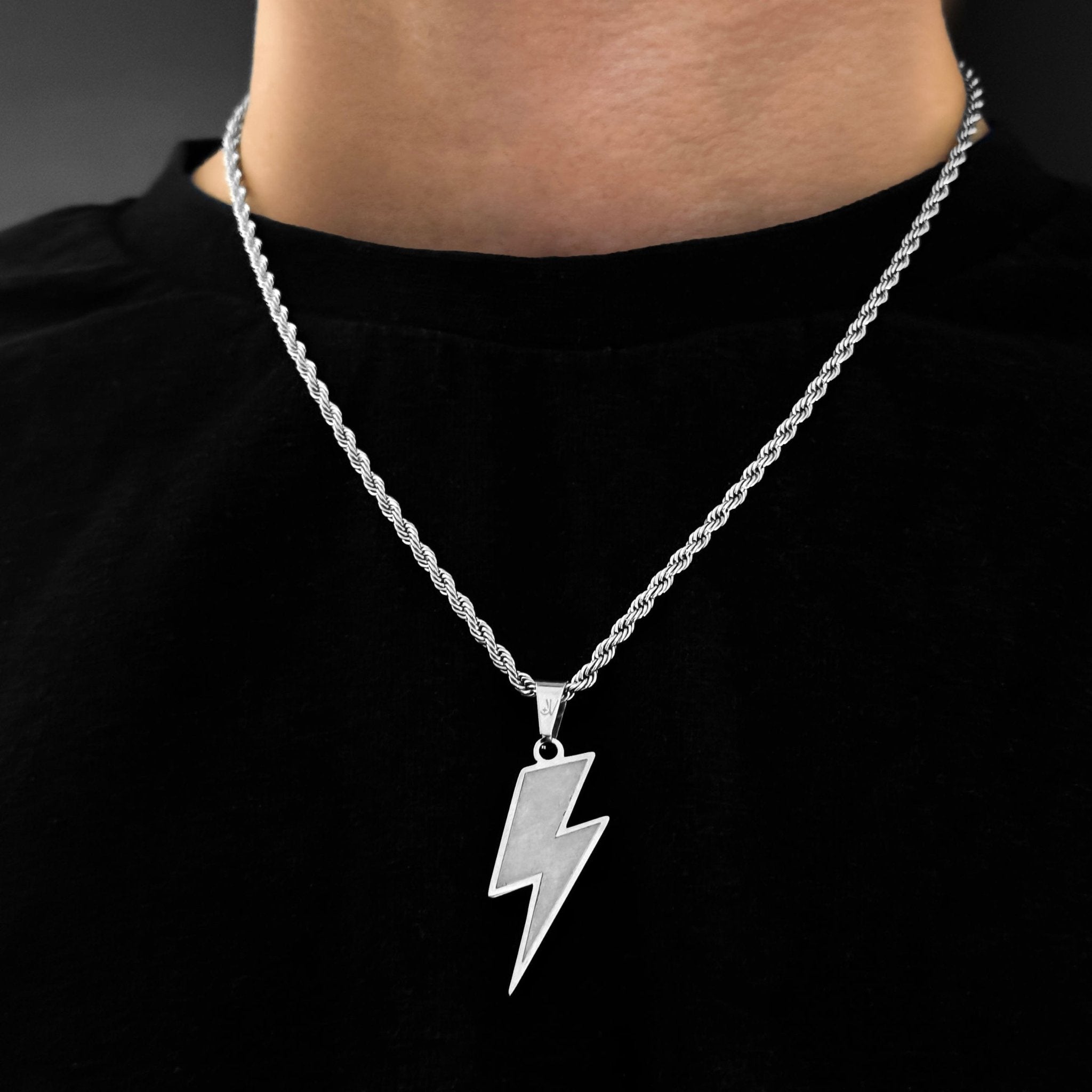 Lightning Box Kette - Silber (2,5mm) - Ketten mit Anhänger - 50cm / 20'' - JVillion®