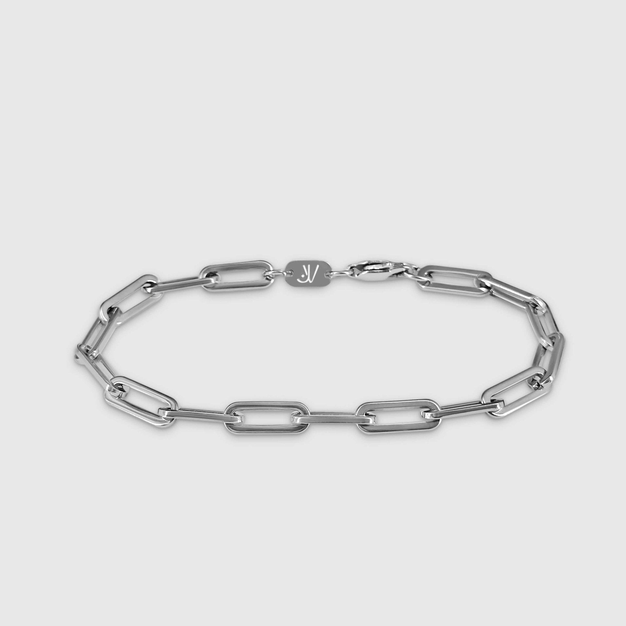 Paperclip Armband - Silber - Armbänder - 16.5cm - JVillion®