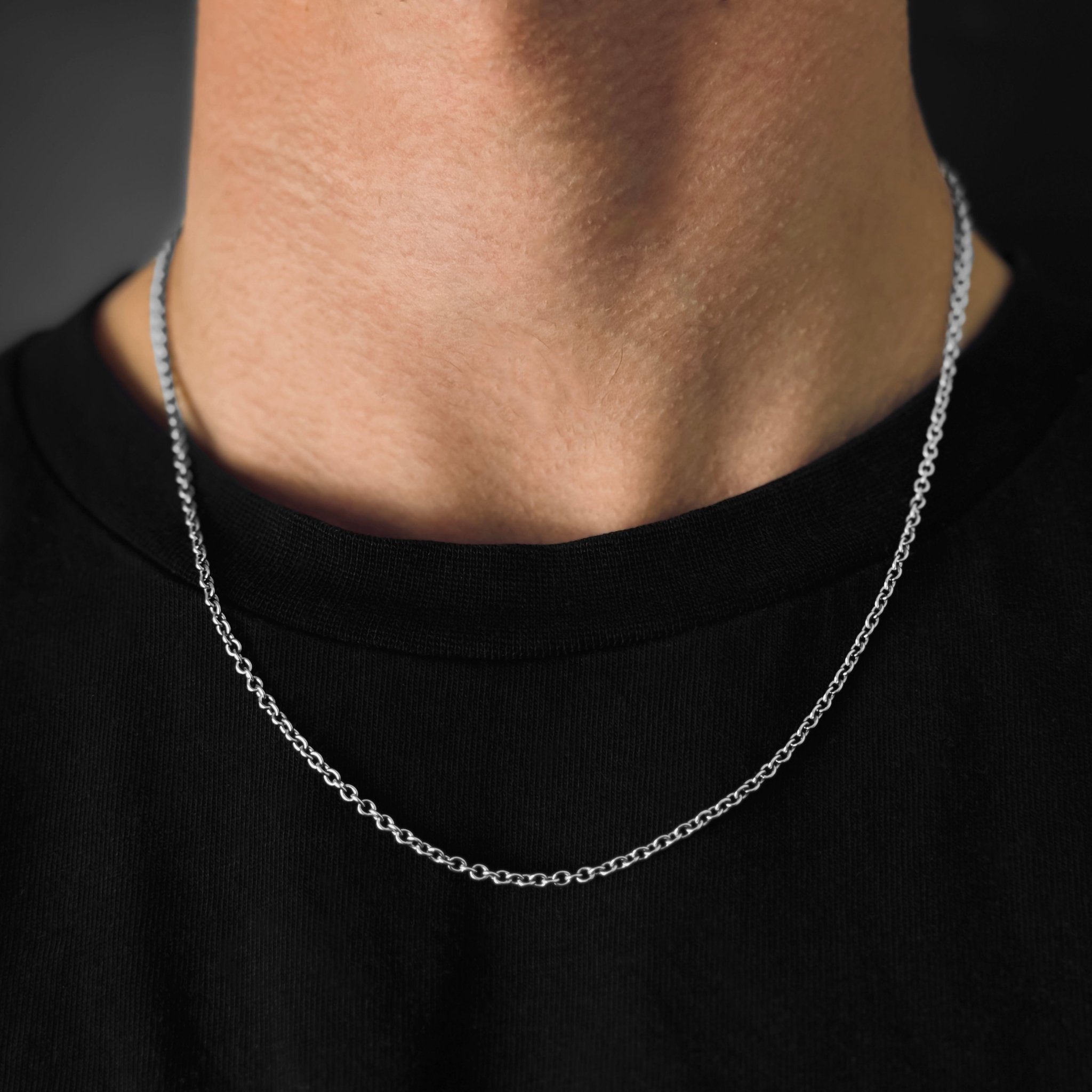 Rolo Kette - Silber (2mm) - Basic Ketten - 50cm / 20'' - JVillion®