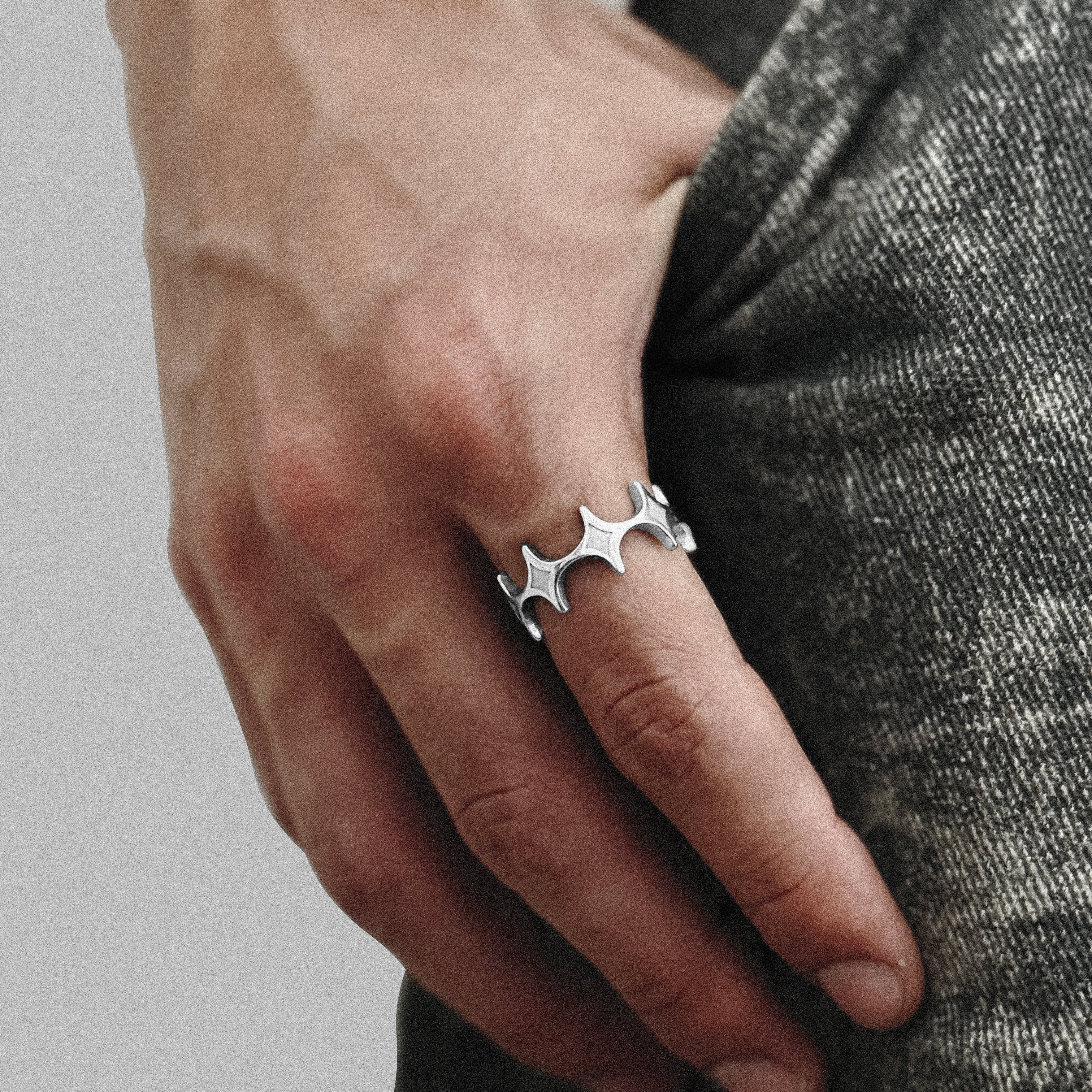 Fashion Shot Star Ring Stainless Steel Jewelry Piece