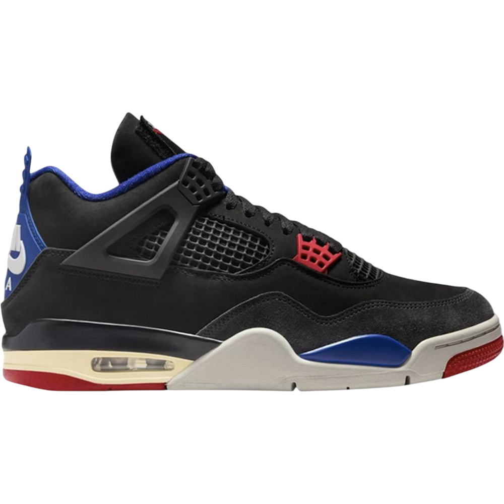 Air Jordan 4 Rare Air Black/Fire Red/Deep Royal Blue/Dark Smoke Grey/Tech Grey