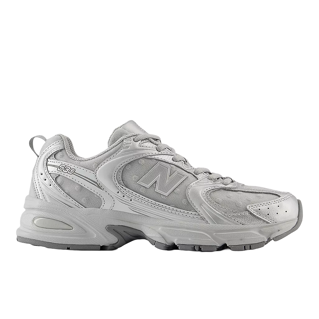New Balance 530 Silver Metallic Raincloud Polka Dots