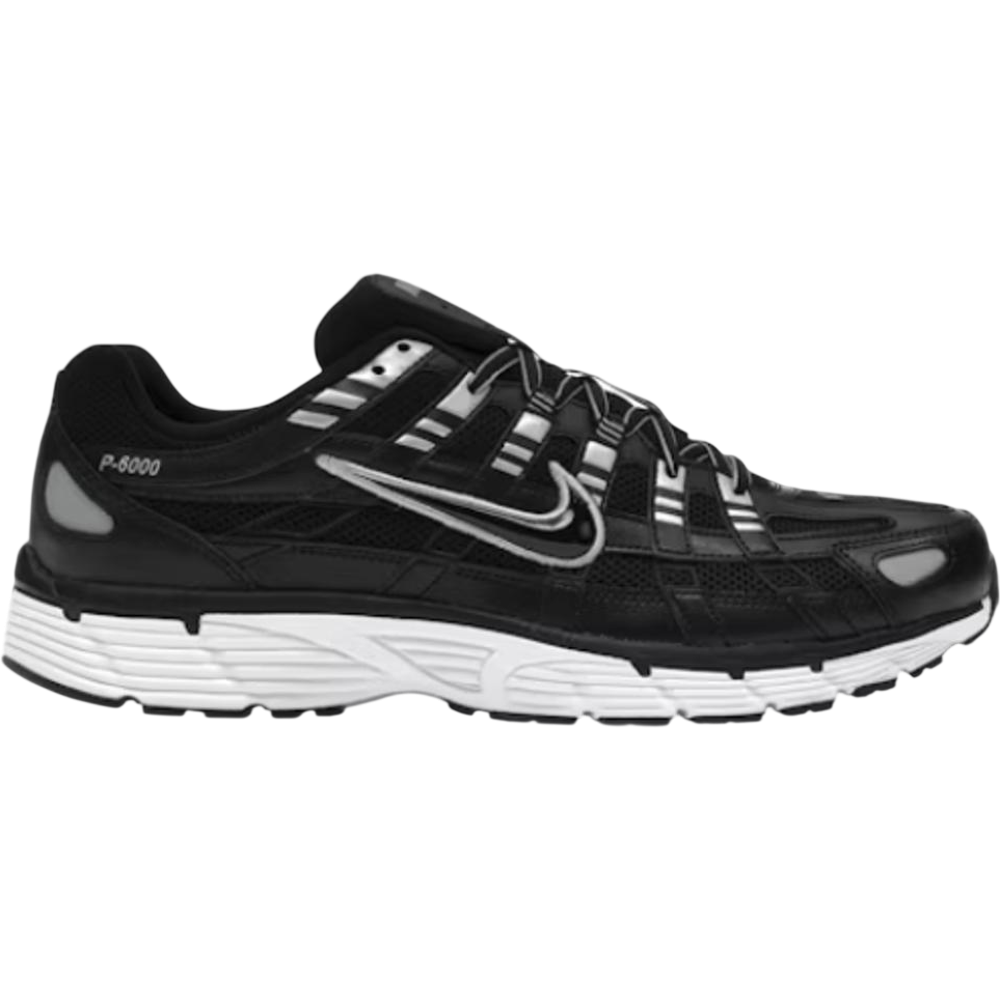 Nike P-6000 Black White Metallic Silver