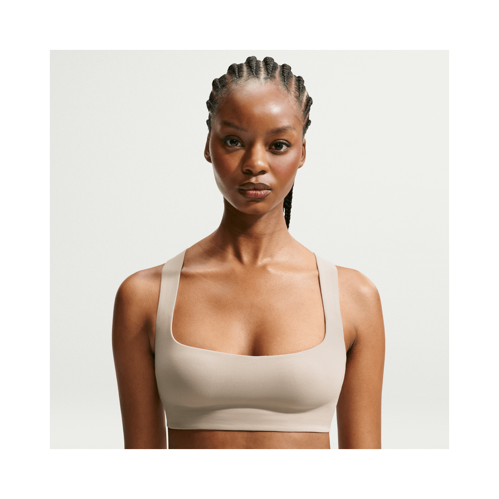 NikeSKIMS Studio Stretch Women's Square Neck Bra NSKM Linen/NSKM Linen