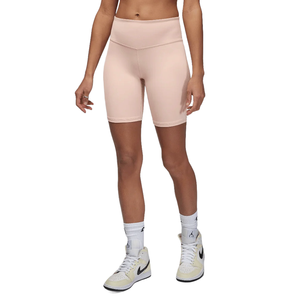 Jordan Sport Women's High-Waisted 7" Bike Shorts Particle Beige/White