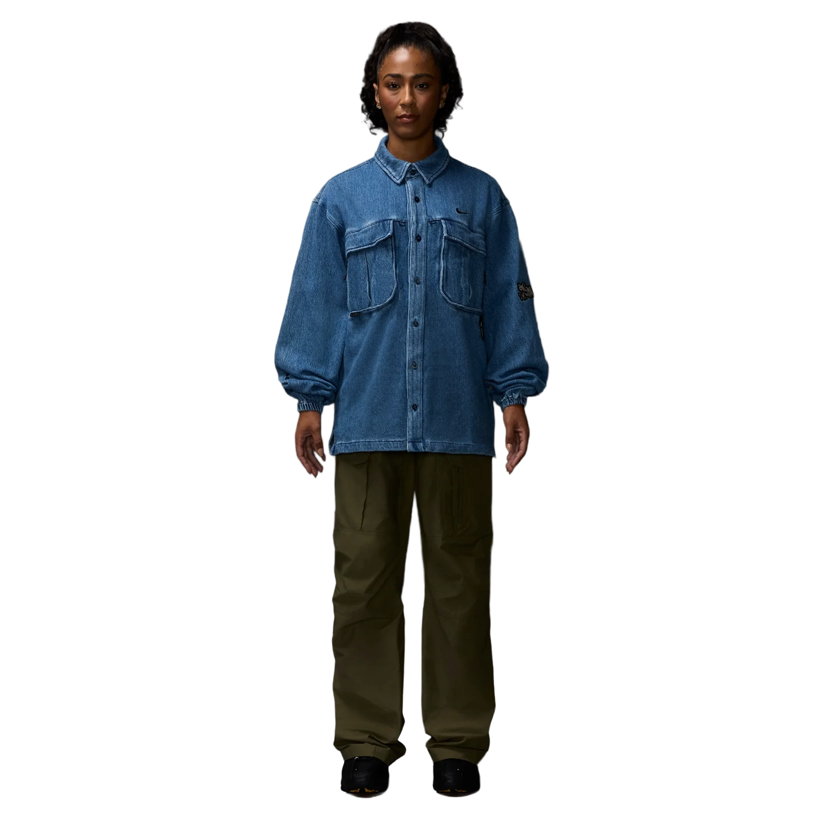 Nike x NOCTA Opal Lily Pad Denim Shirt Blue Denim