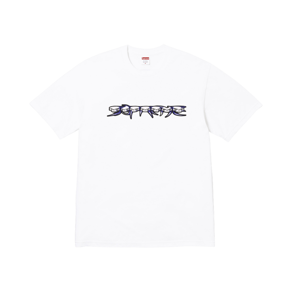 Supreme Skulls Spellout Tee 'White'