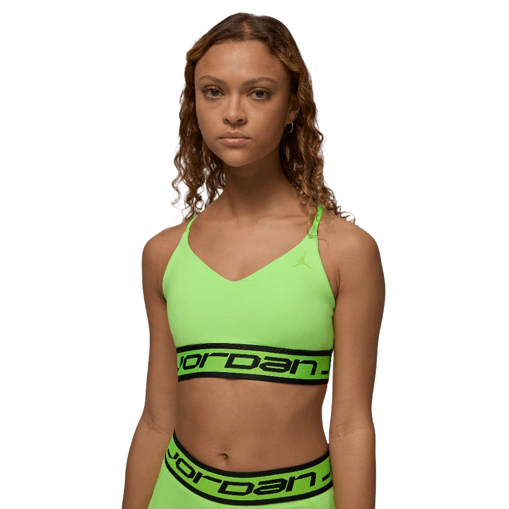 Jordan Sport Indy Women's Light Support Sports Bra Electric Green/Black/Electric Green
