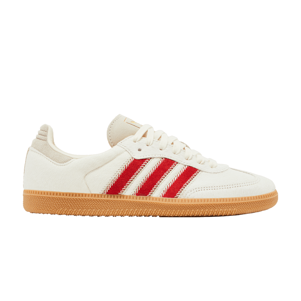 adidas Samba OG Pony Hair Wonder Beige Better Scarlet (Women's)