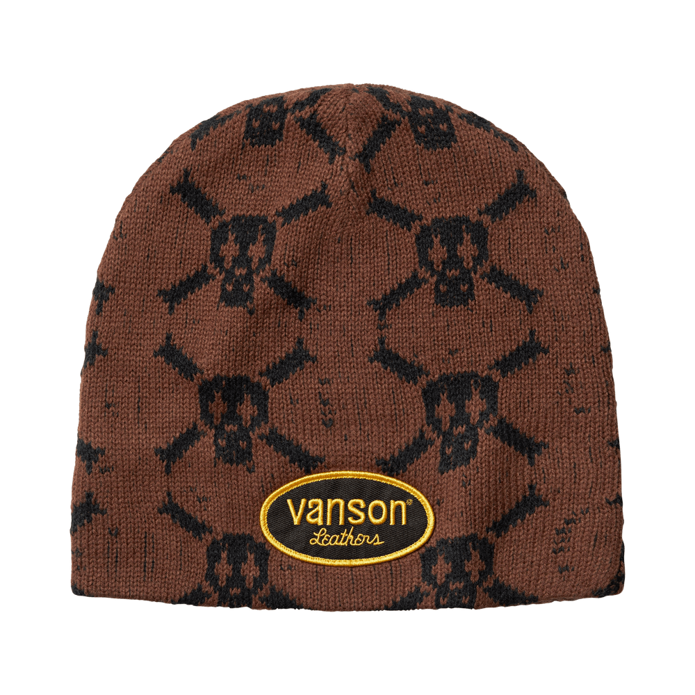 Supreme x Vanson Leathers Skull Beanie 'Brown'