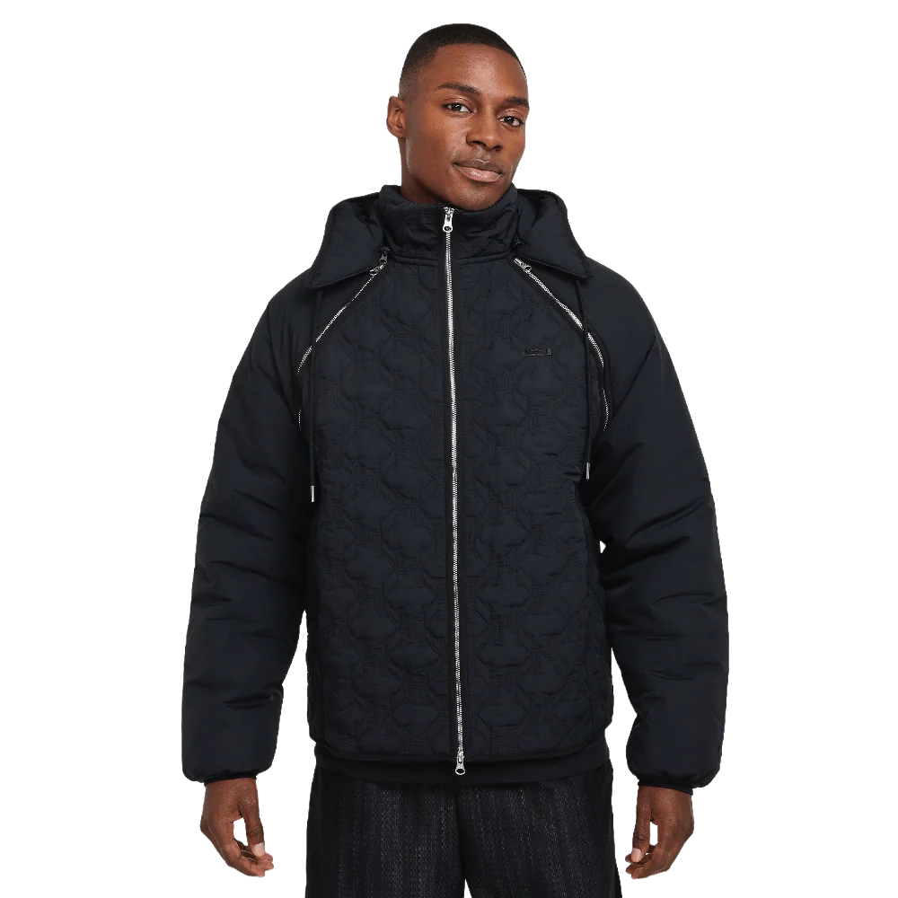 LeBron Men's Therma-FIT ADV Insulated Basketball Jacket Black/Dark Smoke Grey/Black