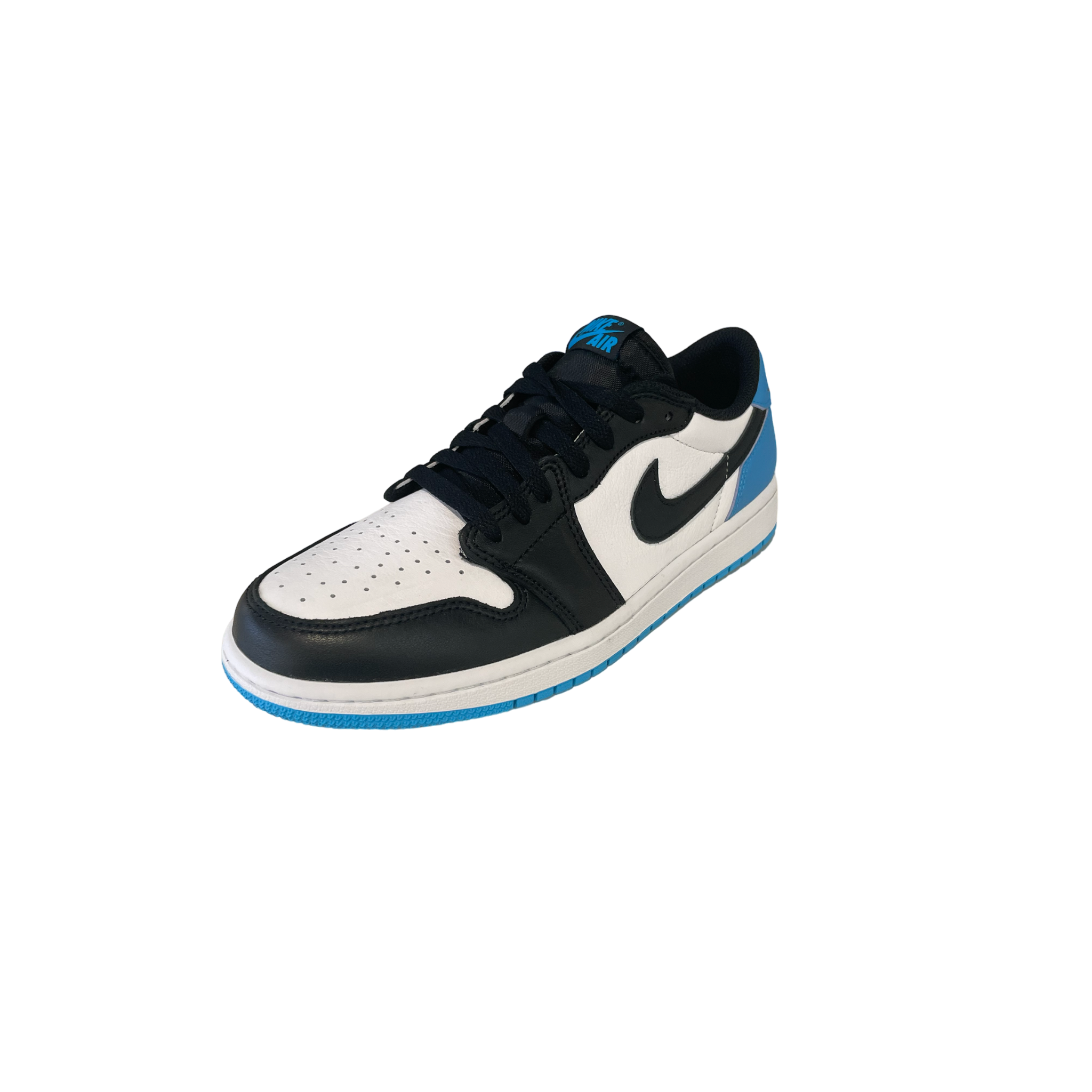 Air Jordan 1 Low Black Dark Powder Blue (W)