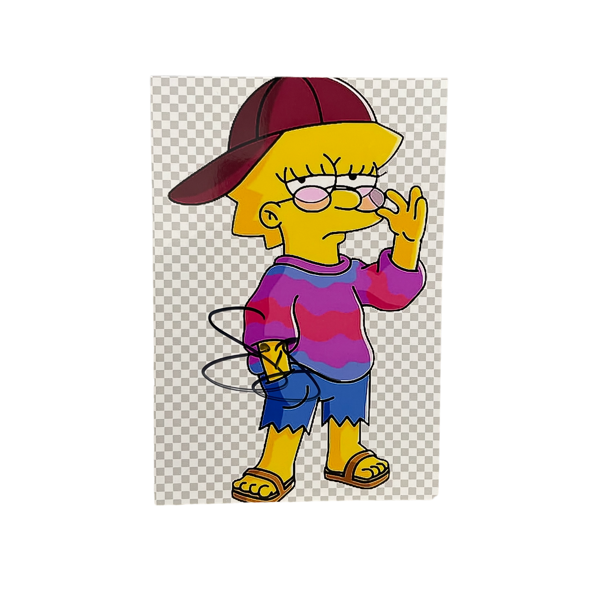 Autogrammkarte von Sabine Bohlmann (Lisa Simpson)