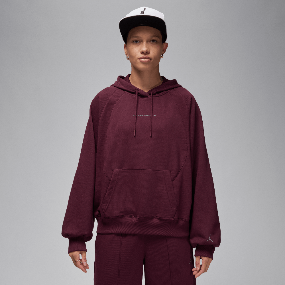 Jordan Sport Women's Graphic Fleece Hoodie Night Maroon/Stealth