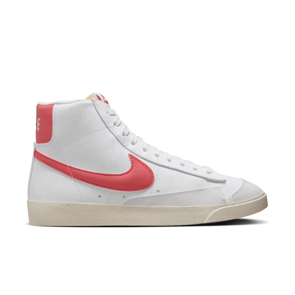 Nike Blazer Mid '77 Women's Shoes White/Red Stardust/Sail/Adobe