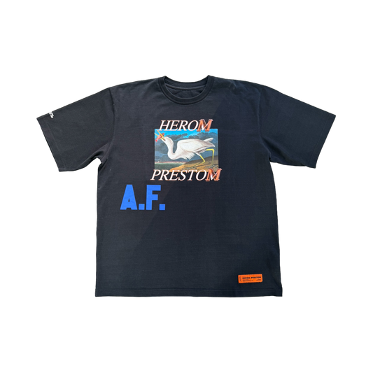 Heron Preston Logo Print AF T Shirt Oversized (Vintage)