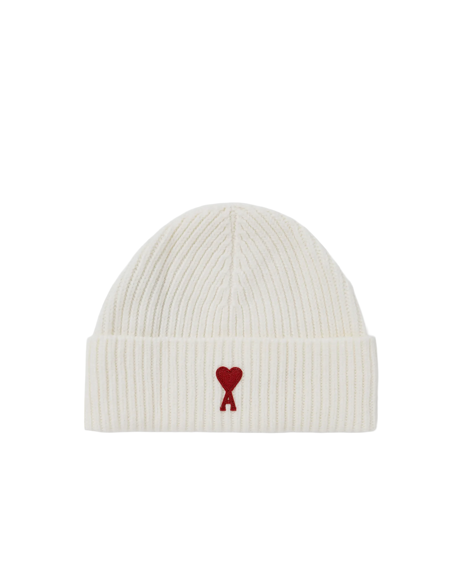 Ami Paris Beanie White Red