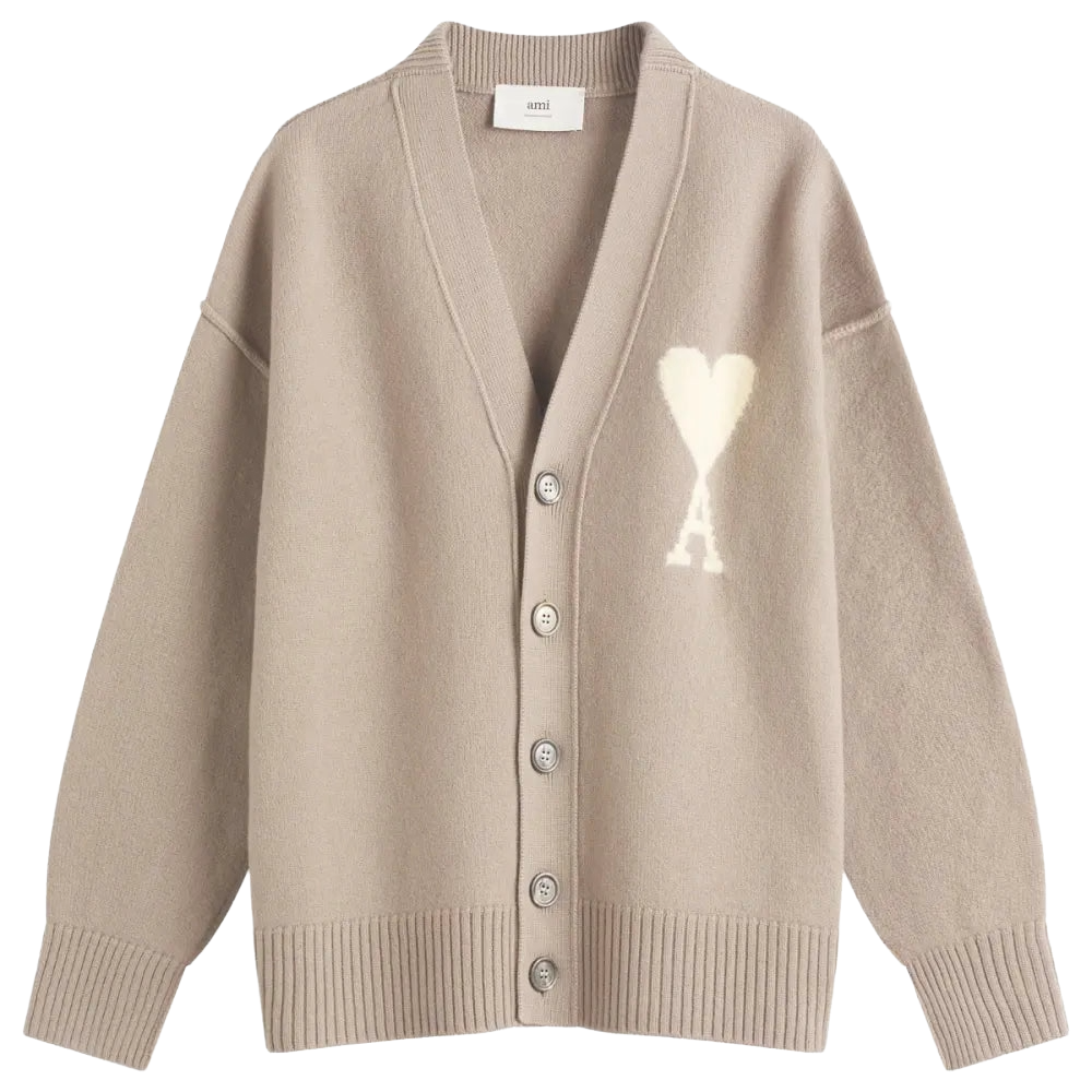 Ami de Coeur Cardigan Grey Relaxed Fit