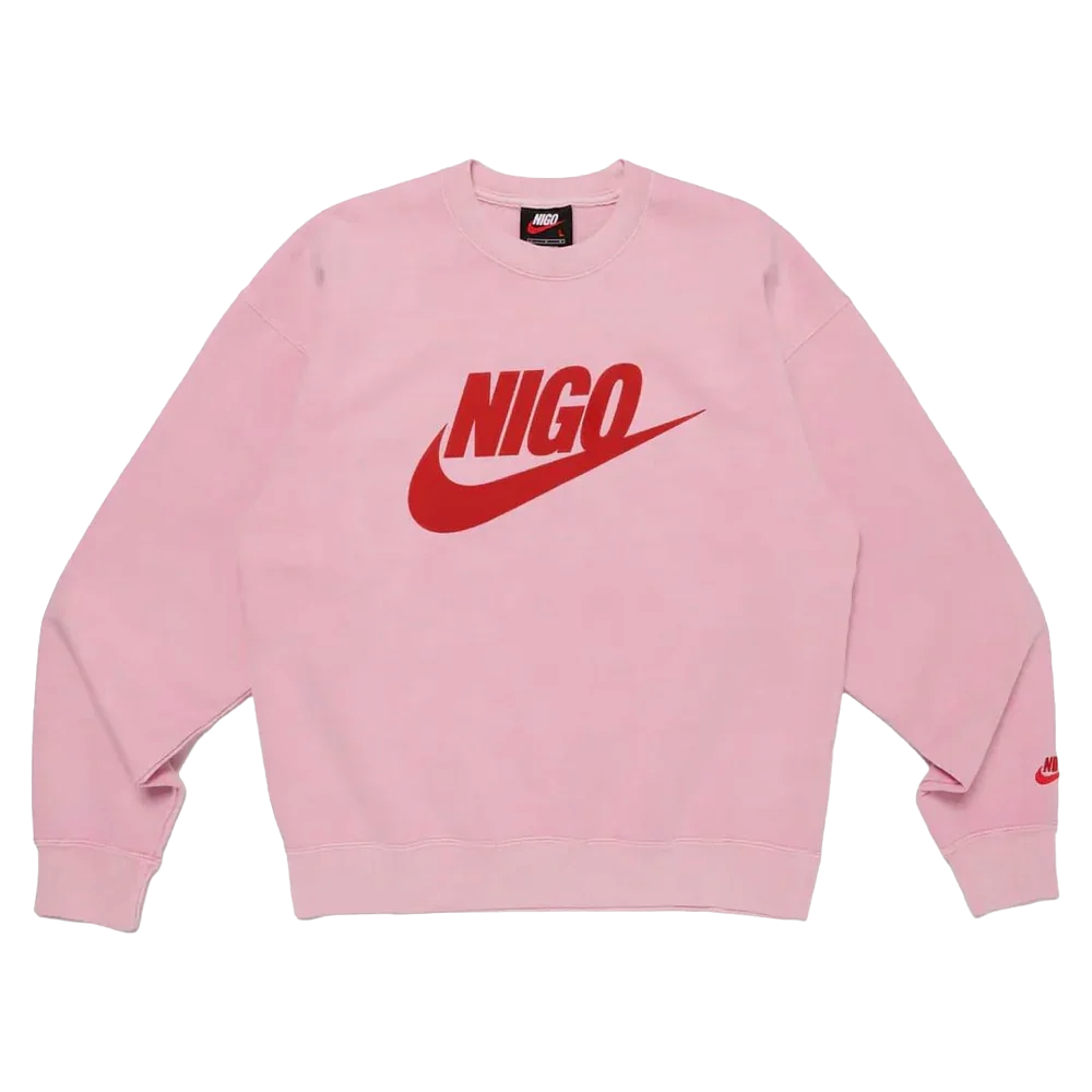 Nike x Nigo NRG Fleece Crew Sweatshirt Pink