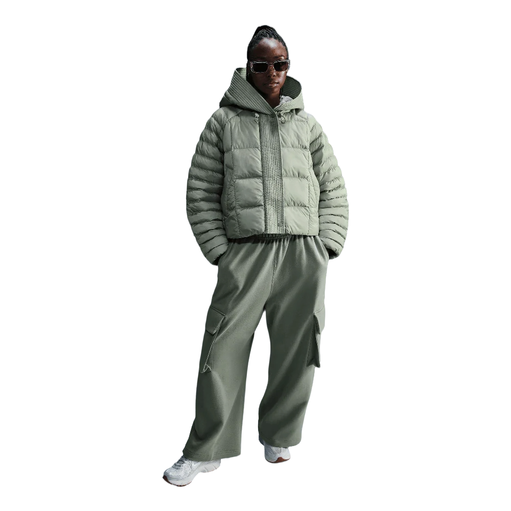 Nike Sportswear Swoosh Puffer PrimaLoft® Women's Therma-FIT Oversized Hooded Jacket Jade Horizon/Sail