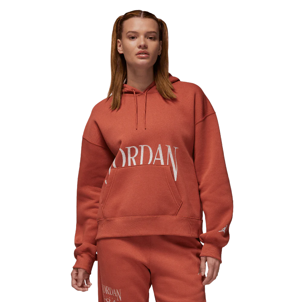 Jordan Brooklyn Fleece Women's Pullover Hoodie Dusty Peach/Sail