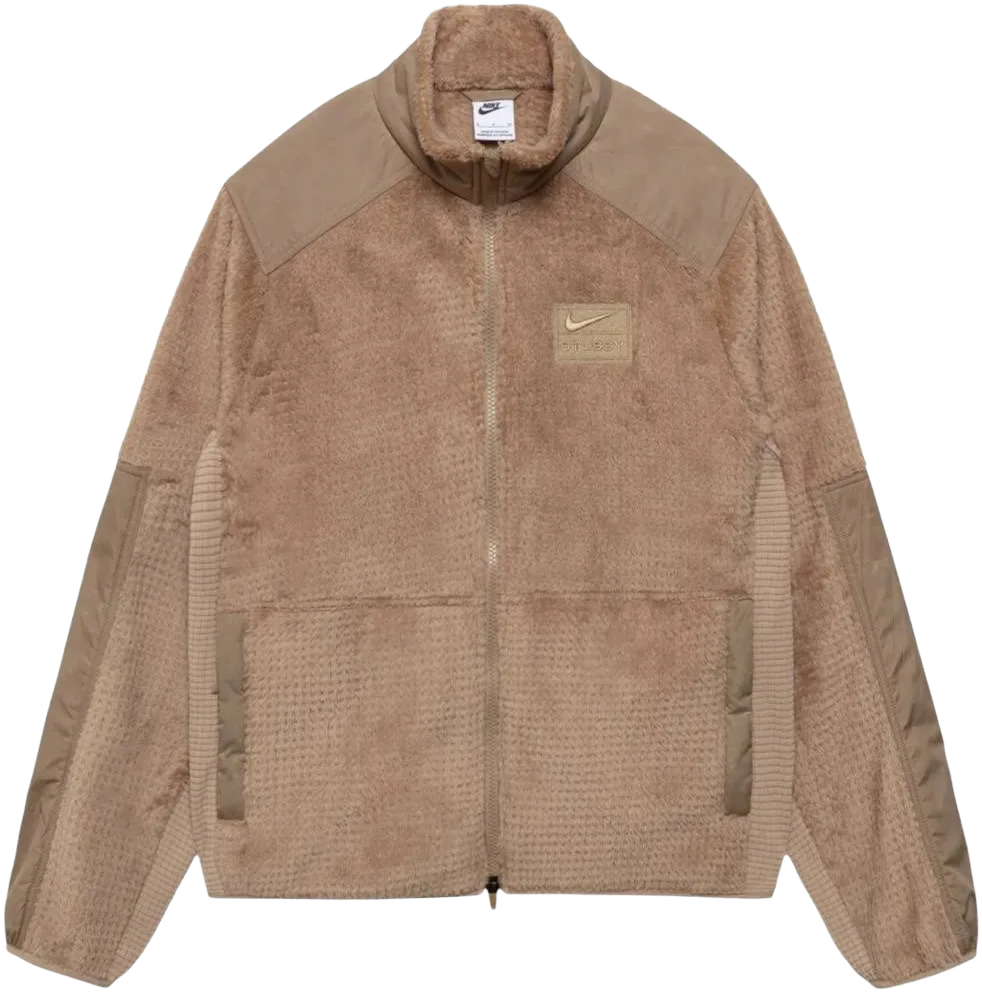 Stussy x Nike Full Zip Fleece Pine Nut