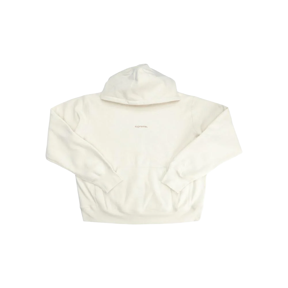 Supreme Trademark Hooded Sweatshirt Natural
