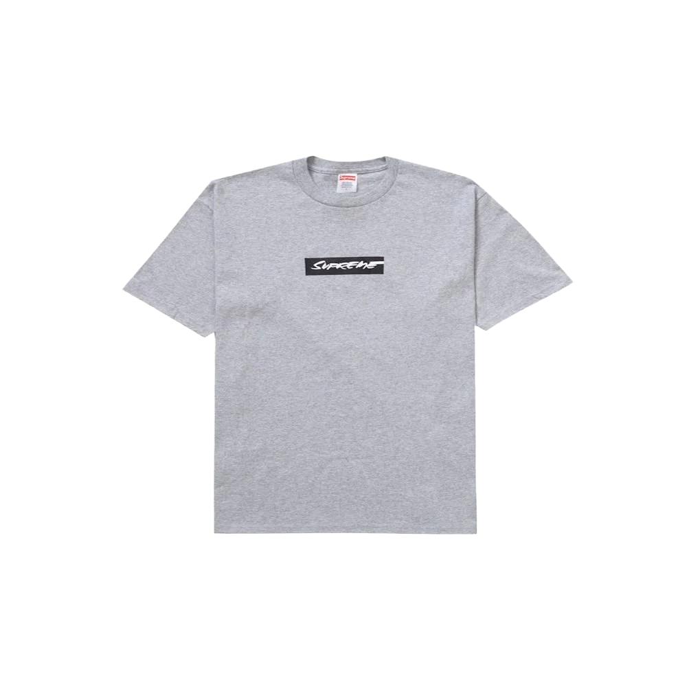 Supreme Futura Box Logo Tee Heather Grey