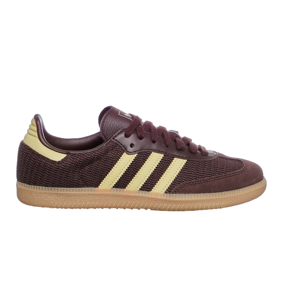 adidas Samba OG Shadow Brown Powder Yellow (Women's)
