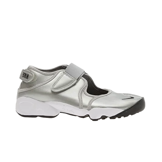 Nike Air Rift Leather Metallic Silver Sail (Women's)