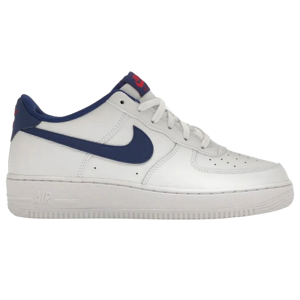 Nike Air Force 1 White Deep Royal Blue GS