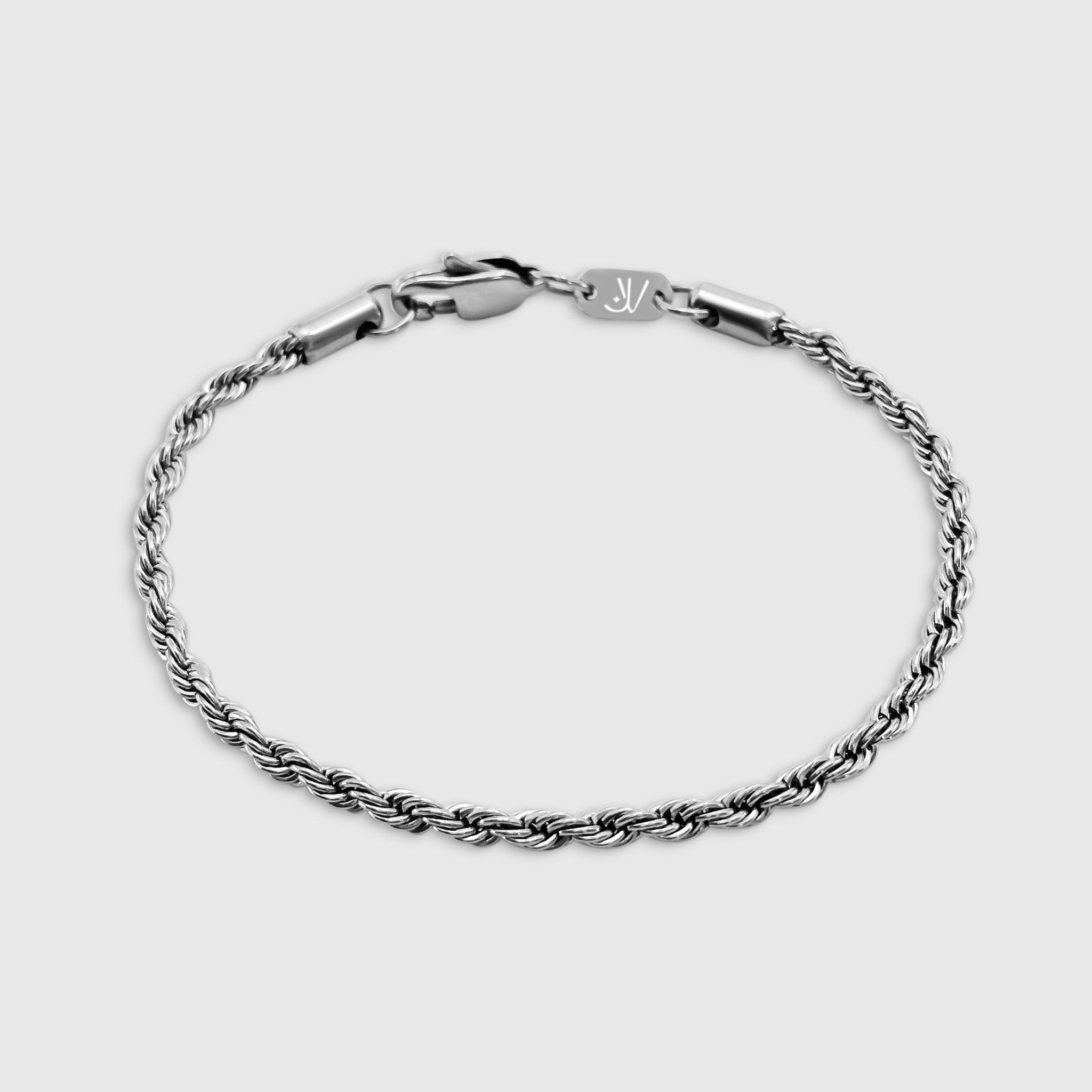 Rope Armband - Silber (3mm)