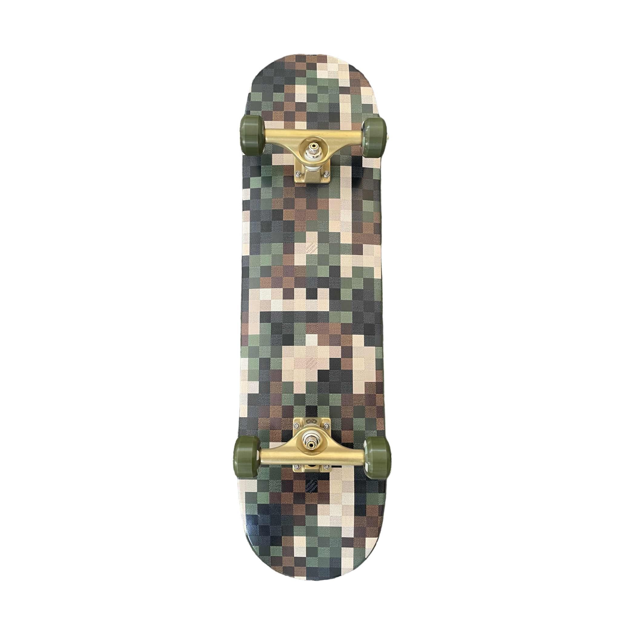 Louis Vuitton Damoflage Wood Skateboard