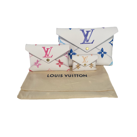 Louis Vuitton Kirigami Pochette Blue/Pink/Beige - Store Exclusive