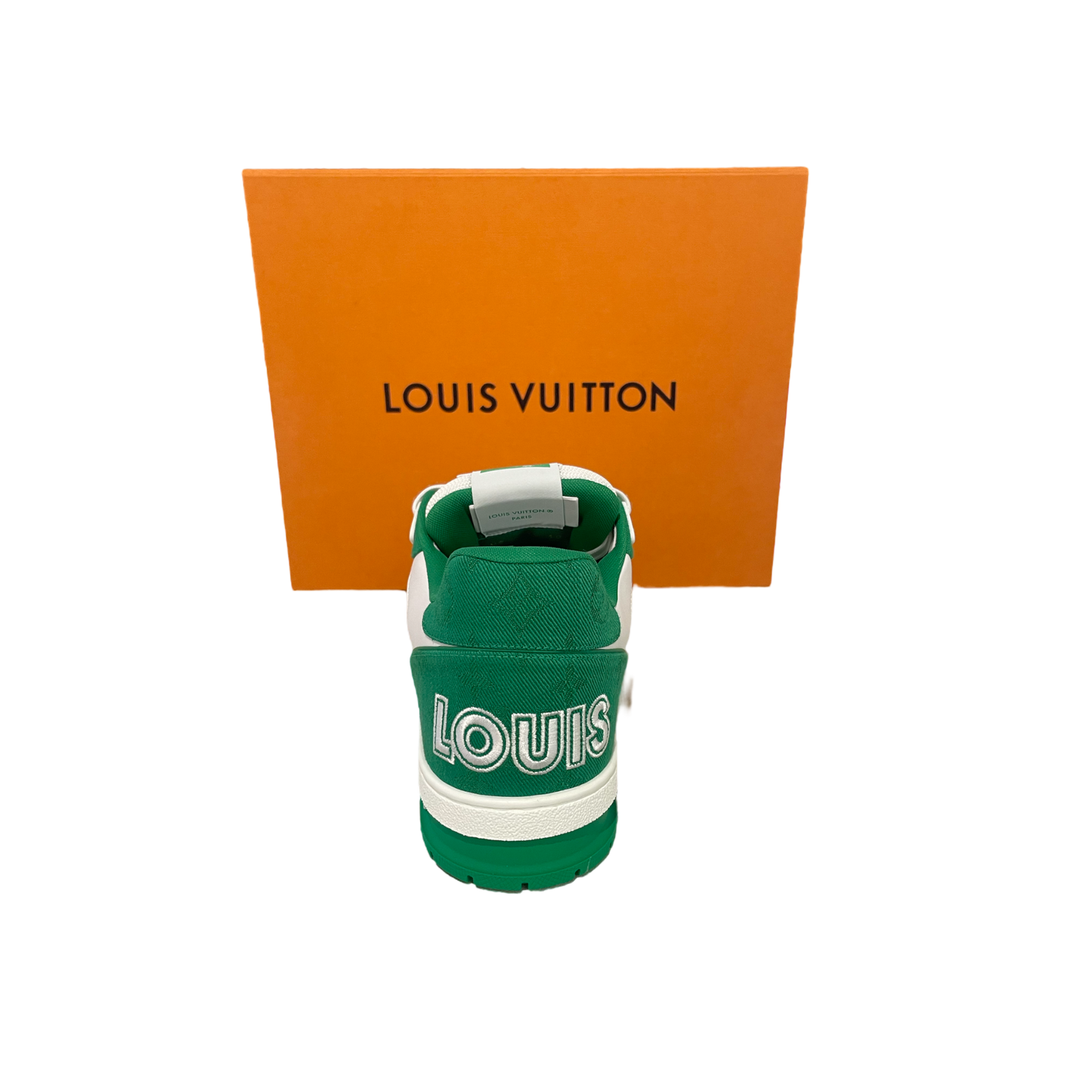 Louis Vuitton Trainer Green Monogram Denim - Store Exclusive